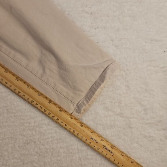 J. Jill Khaki Sz 14 Tall Stretch Casual Mid Rise‎ Flat Front Straight Leg Pants - Picture 7 of 12